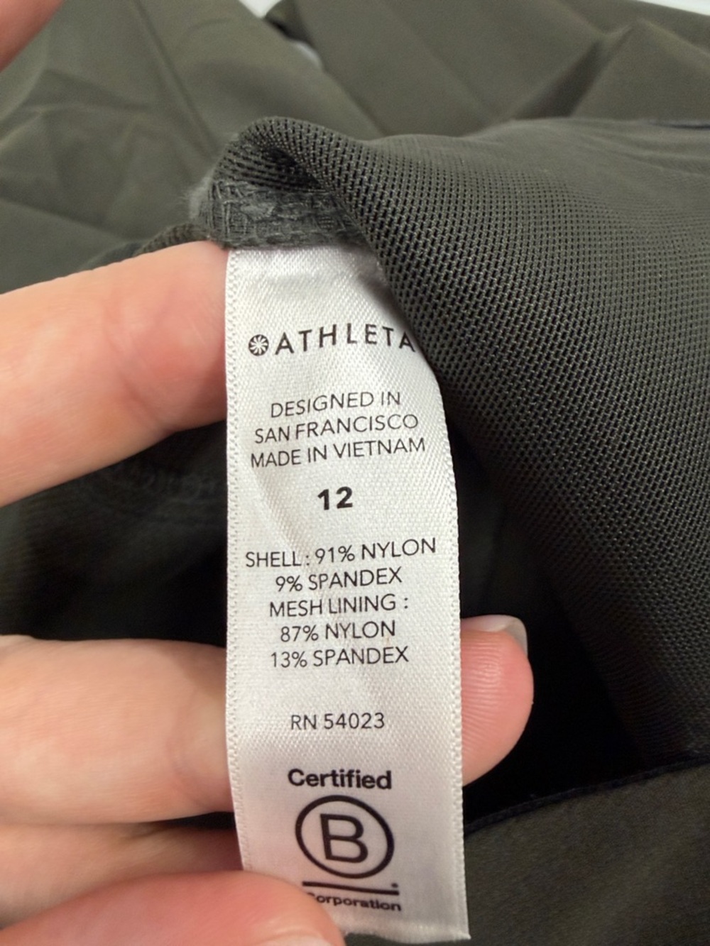 ATHLETA Wander Stash Skinny Pant 12 army green - Picture 6 of 6